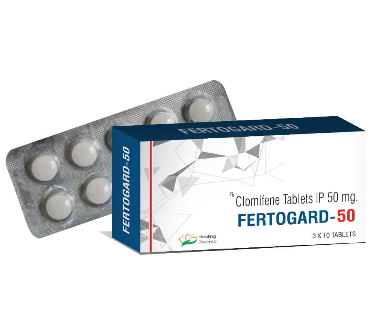 Screenshot 2026-06-02 092113 Fertogard 50mg Clomifene – Healing Pharma (100pills 50mg) - Image 1